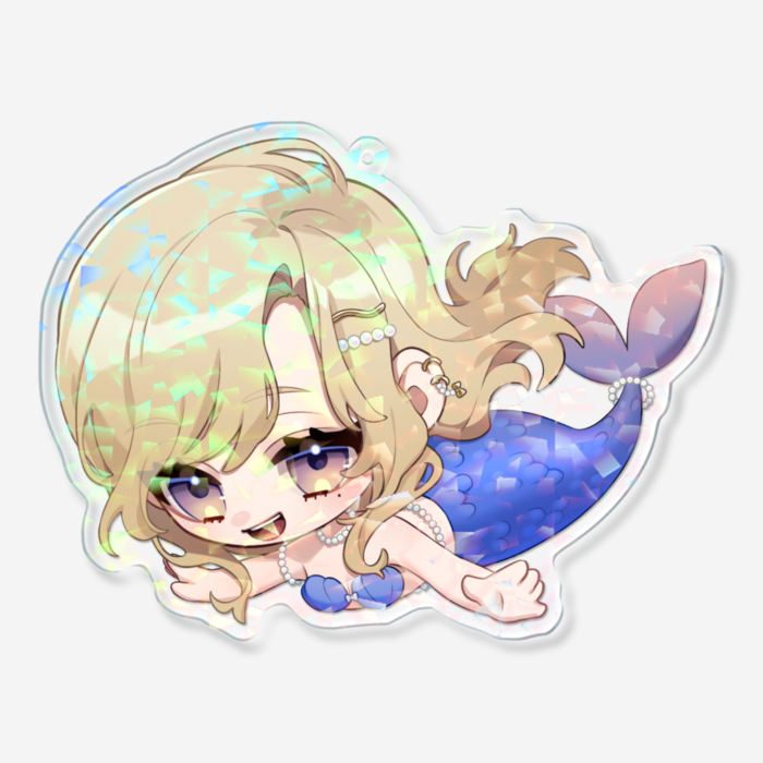 ホログラムアクリルキーホルダー - 100 × 100mm