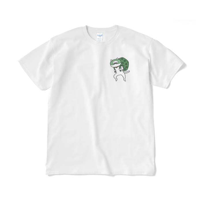 こそ泥ねこ（小プリント／カラー）Tシャツ - XL - ホワイト