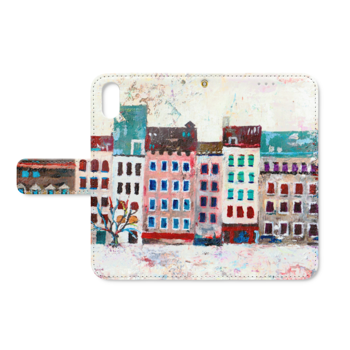 手帳型iPhoneケース - iPhone X - ストラップ穴 あり