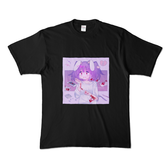 カラーTシャツ - XL - ブラック (濃色)
