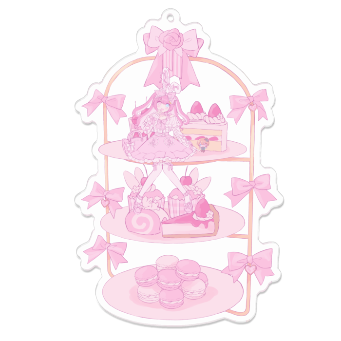 アクリルキーホルダー - 100 x 100 (mm)