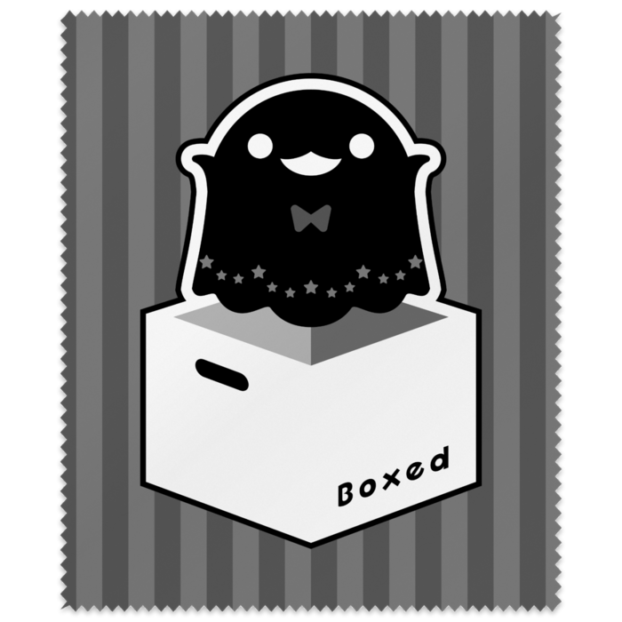 メガネ拭き黒：暗