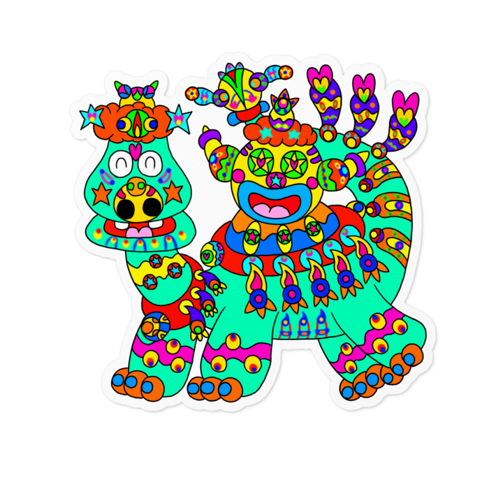 ステッカー - 100 x 100 (mm)