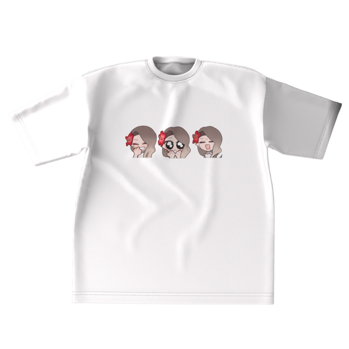 ビッグシルエットTシャツ - XL - 正面(ホワイト)