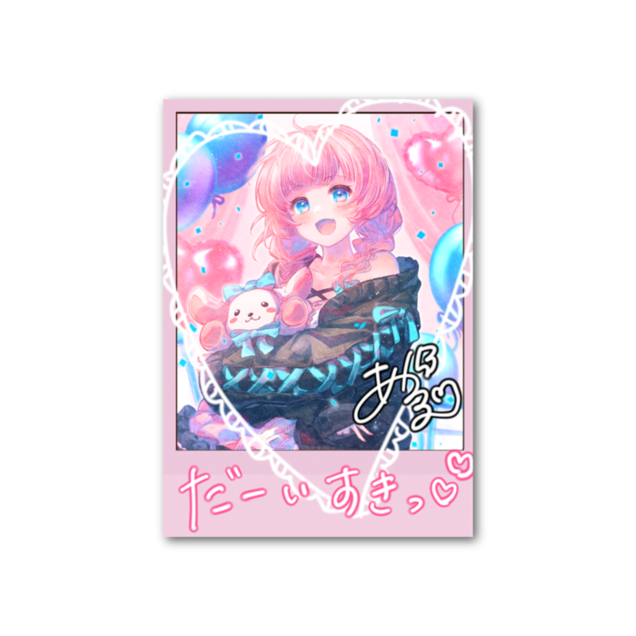フォト風カード - 縦 - 片面