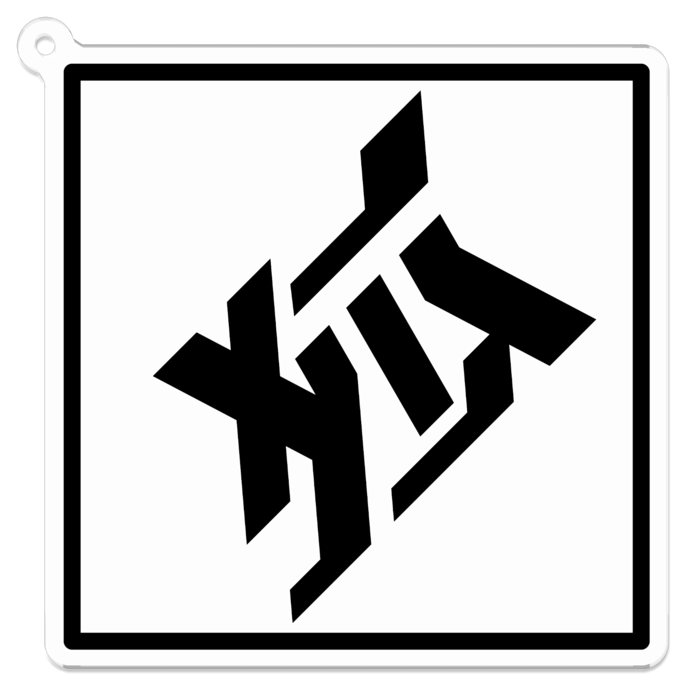 アクリルキーホルダークリア 70x70mm