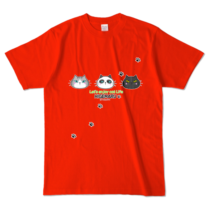 カラーTシャツ - L - レッド (濃色)