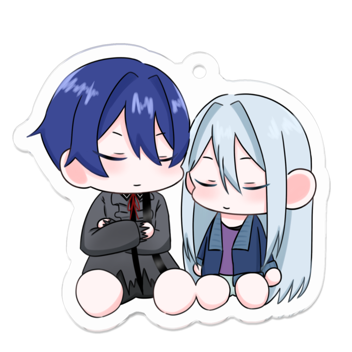 カイかなアクリルキーホルダー(すやすや) - setuna-kikn - BOOTH