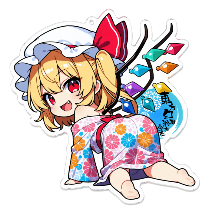 アクリルキーホルダー（ロゴあり）100 x 100 (mm)