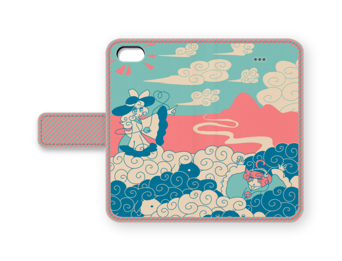 手帳型iPhoneケース - iPhone5 - ストラップ穴 なし