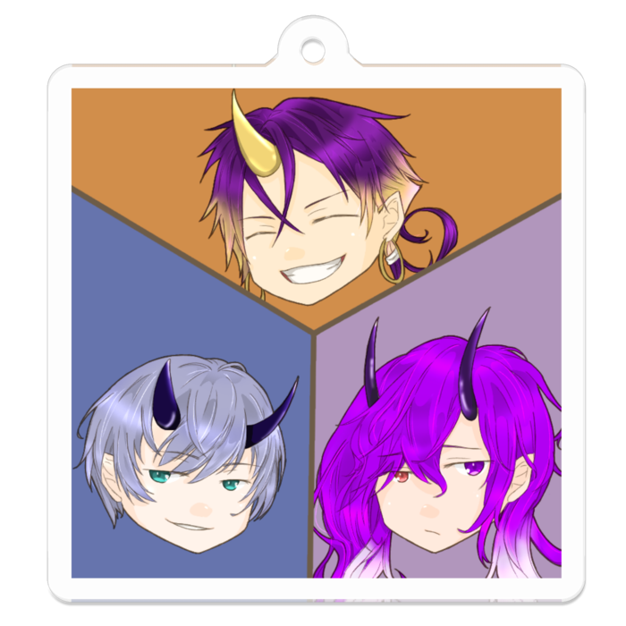 アクリルキーホルダー - 50 x 50 (mm)