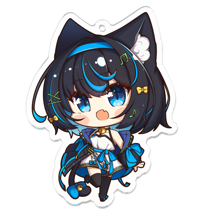 アクリルキーホルダー（コーティング） - 70 x 70 (mm)