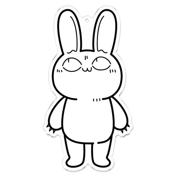 アクリルキーホルダー - 100 x 100 (mm)