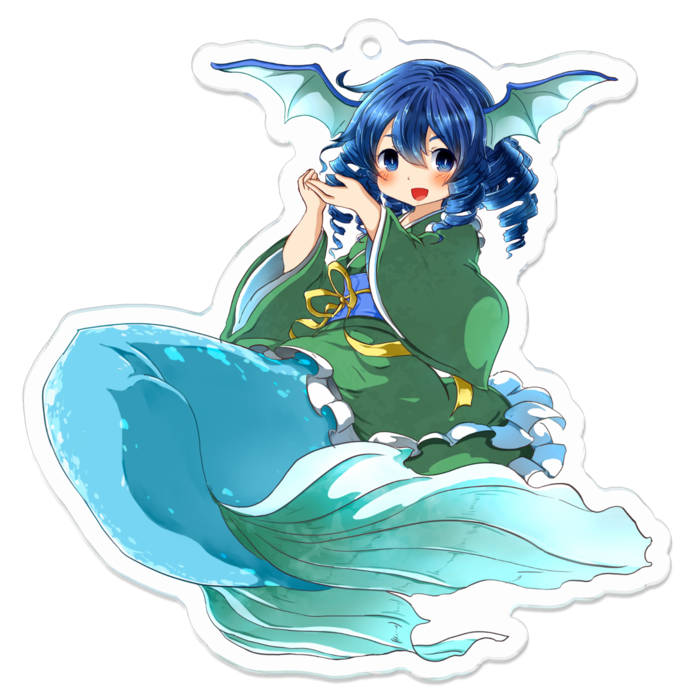 わかさぎ姫 アクリルキーホルダー 70x70mm