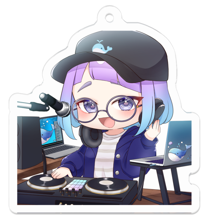 アクリルキーホルダー（コーティング） - 50 x 50 (mm)