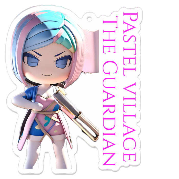 アクリルキーホルダー（コーティング） - 70 x 70 (mm)