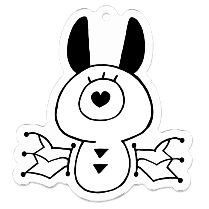 アクリルキーホルダー - 50 x 50 (mm)