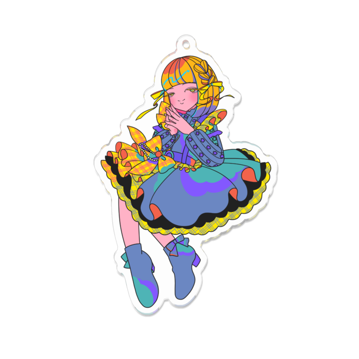 アクリルキーホルダー - 100 x 100 (mm)