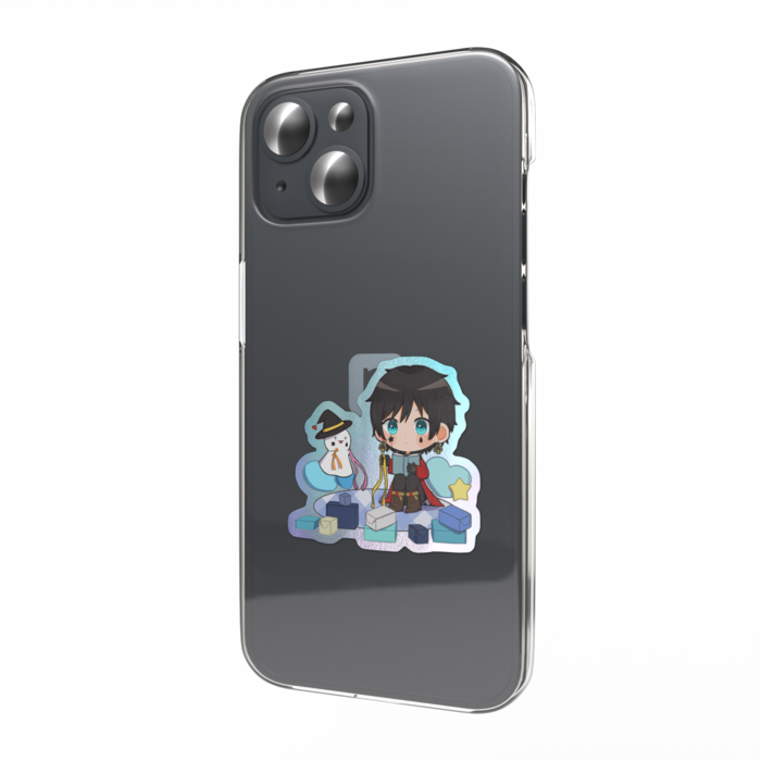 オーロラスマホステッカー - 縦