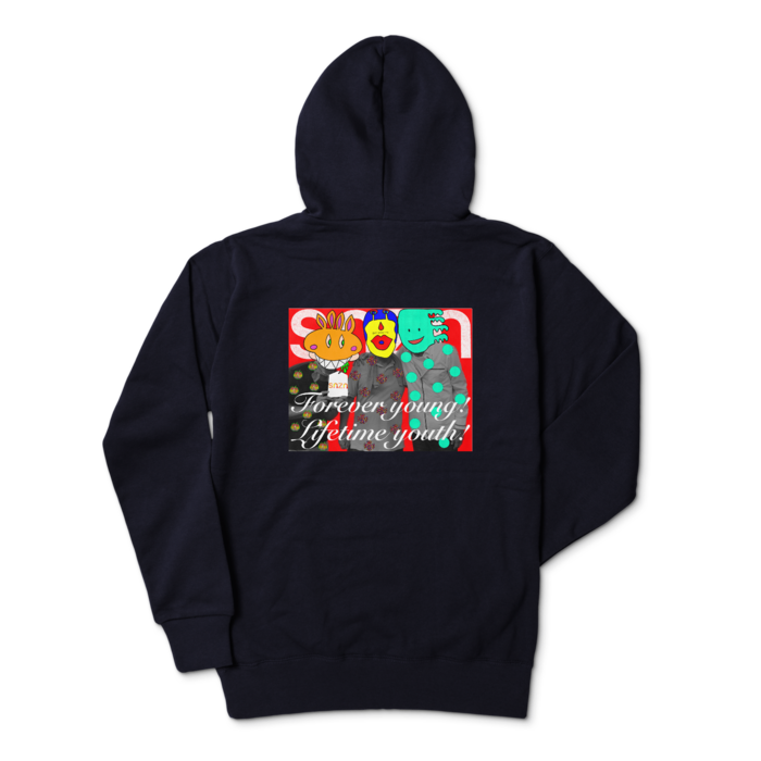 パーカー - L - ネイビー