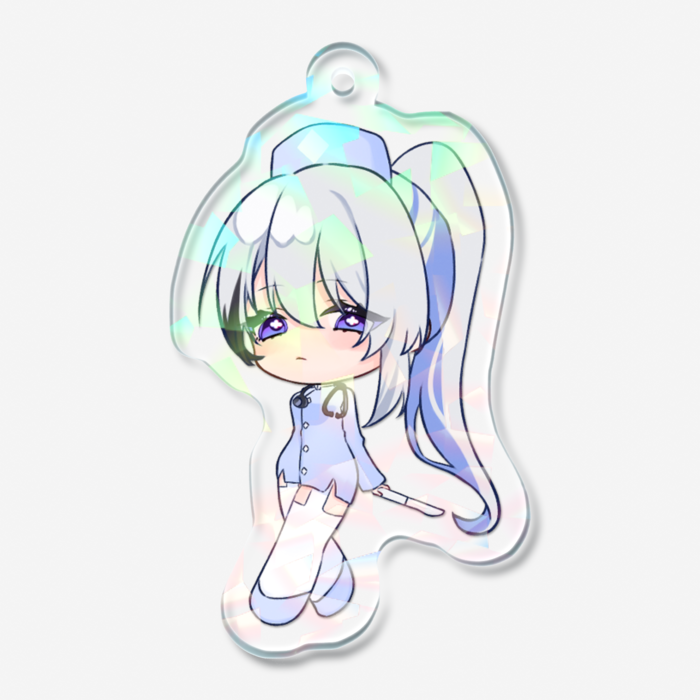 ホログラムアクリルキーホルダー - 50 × 50mm