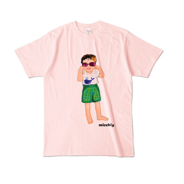 カラーTシャツ - L - ライトピンク