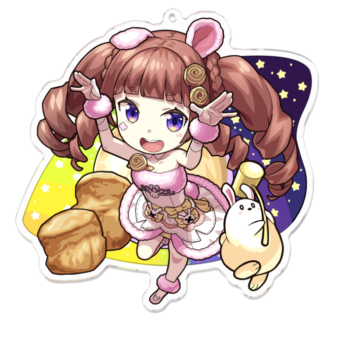 アクリルキーホルダー - 100 x 100 (mm)