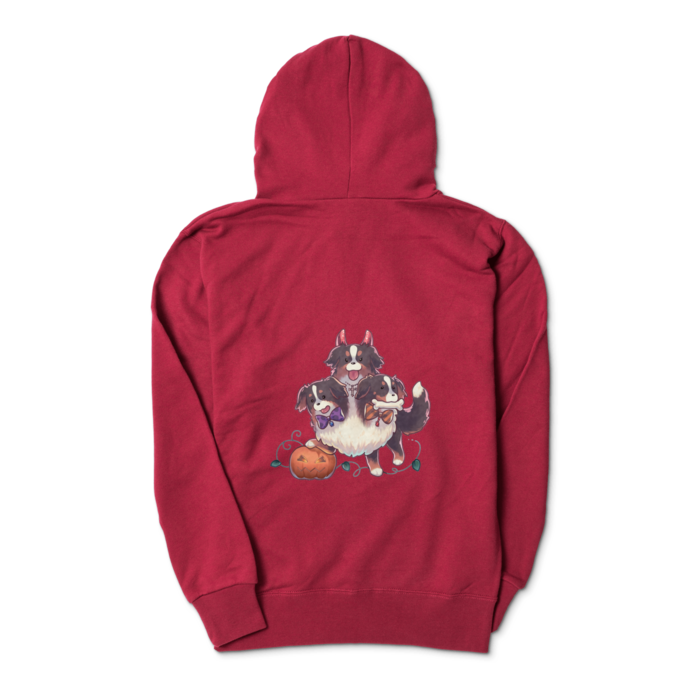 ジップパーカー - S - バーガンディ