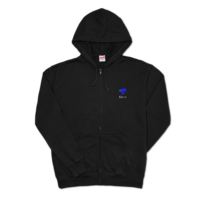 ジップパーカー - XL - ブラック