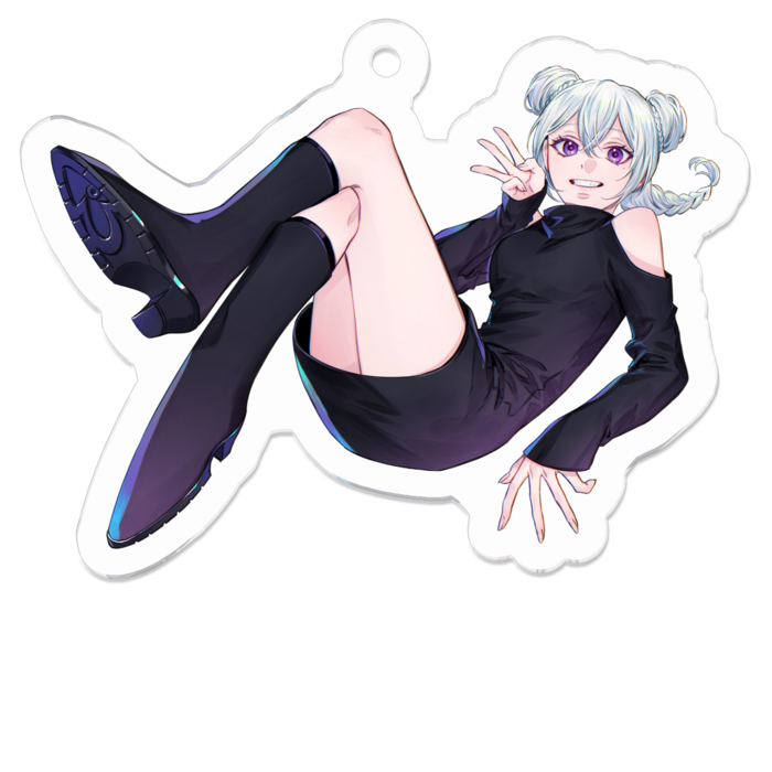 アクリルキーホルダー（コーティング） - 50 x 50 (mm)