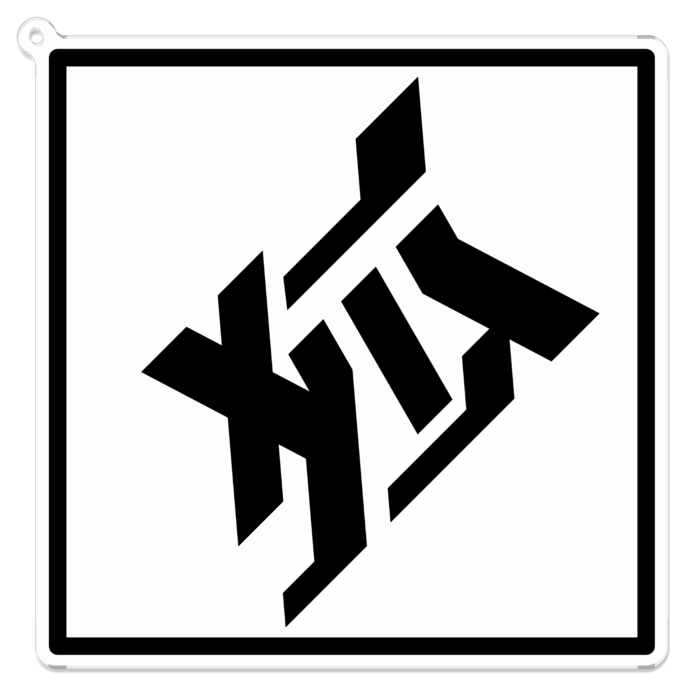 アクリルキーホルダークリア 100x100mm