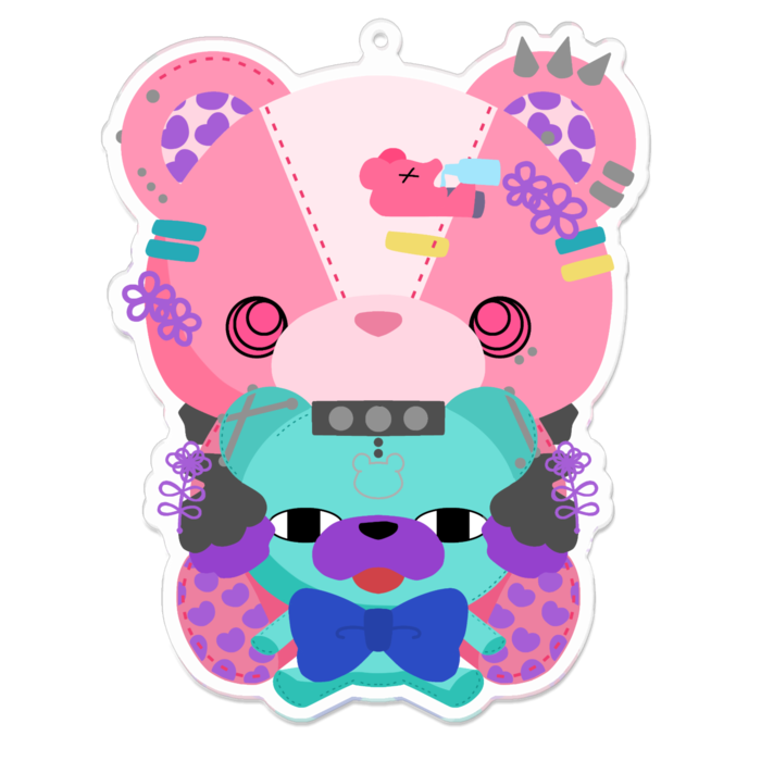 アクリルキーホルダー - 100 x 100 (mm)
