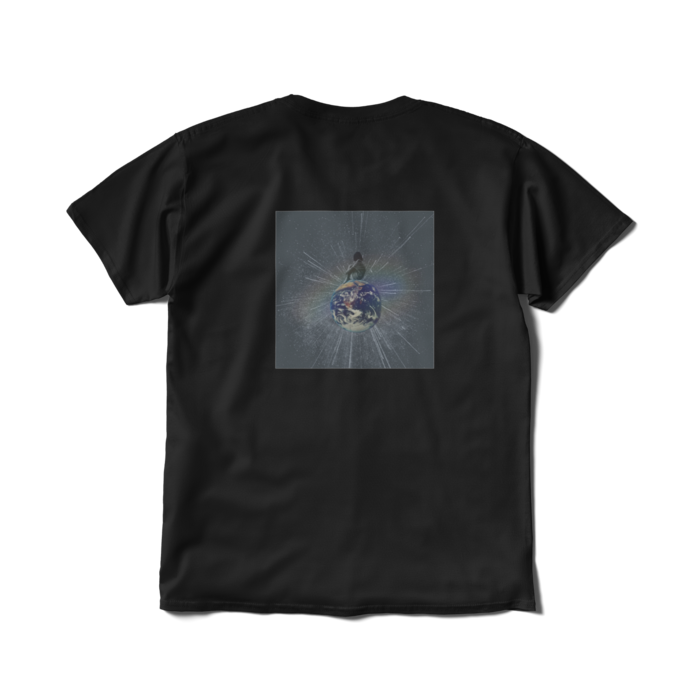 Tシャツ（短納期） - L - ブラック(背面)