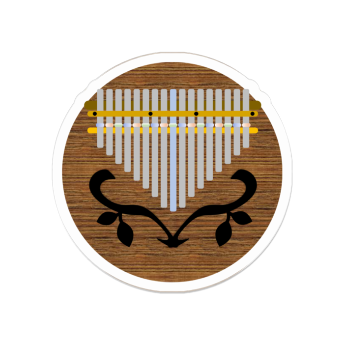 カリンバ丸型リーフ - 50 x 50 (mm)