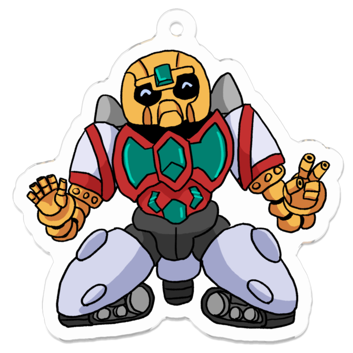 アクリルキーホルダー（コーティング） - 50 x 50 (mm)