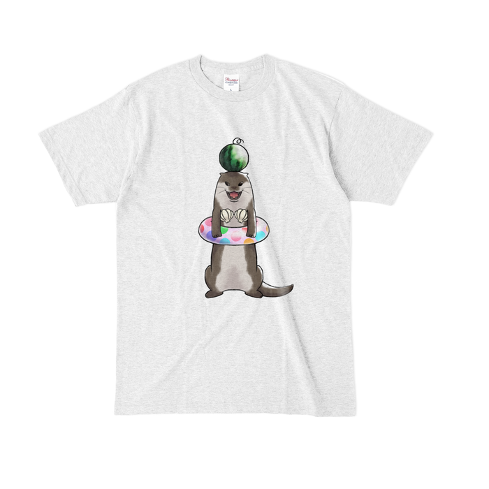 カラーTシャツ(淡色) - L - アッシュ