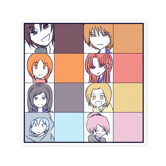 ステッカー - 100 x 100 (mm)