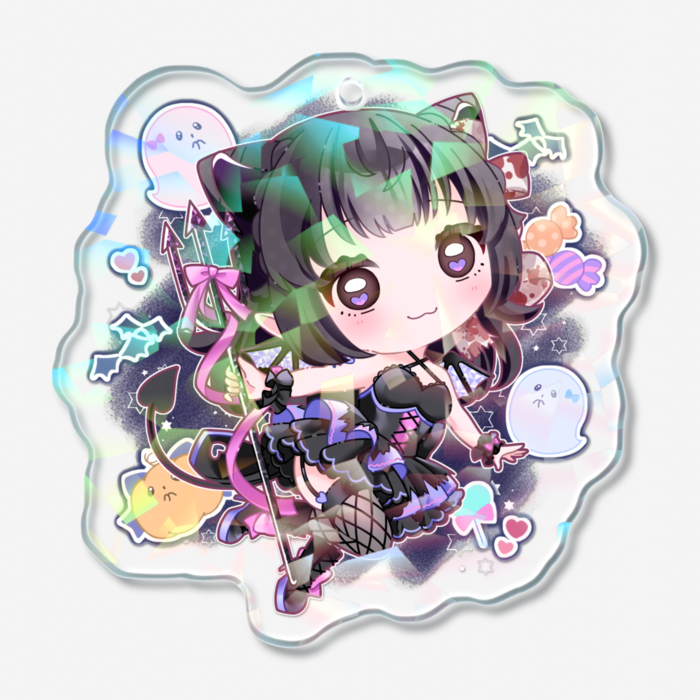 ホログラムアクリルキーホルダー - 50 × 50mm