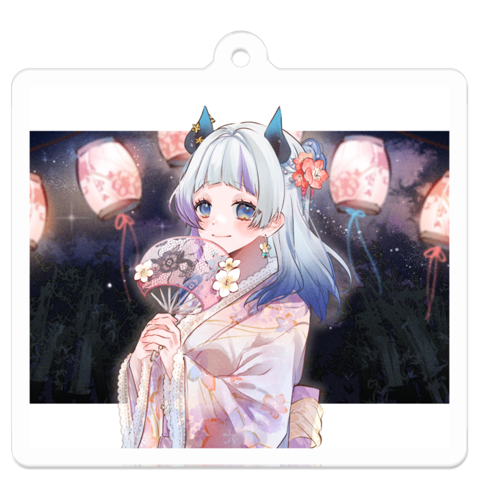 アクリルキーホルダー（コーティング） - 50 x 50 (mm)