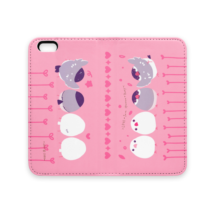 手帳型iPhoneケース（ベルトなし） - iPhone 6 / 6s - ストラップ穴 なし(1)