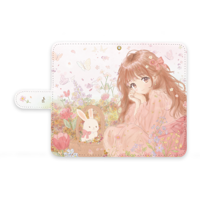 手帳型Androidケース - M - ストラップ穴 あり