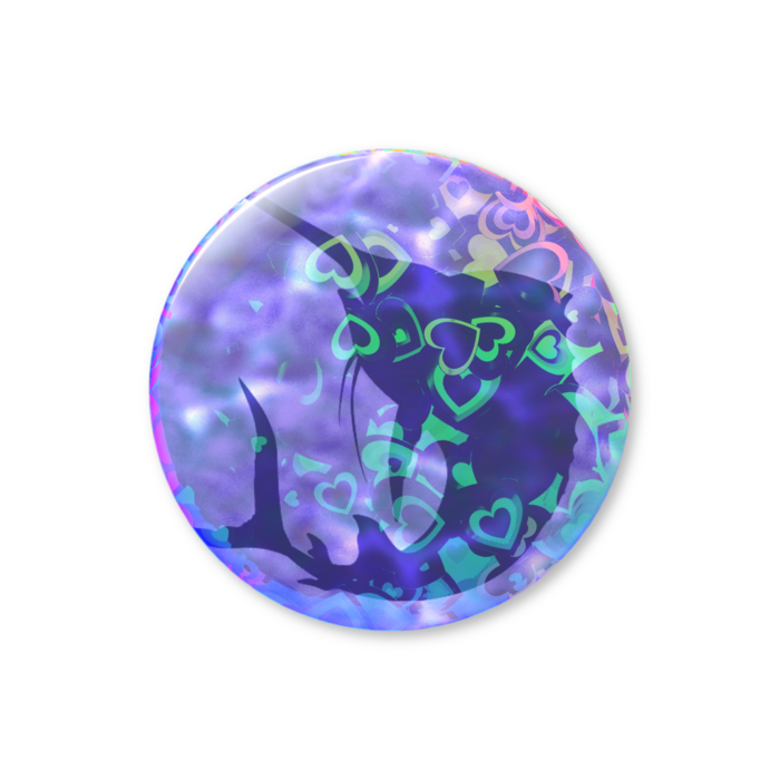 ホログラム缶バッジ「カジキ」 - 32mm