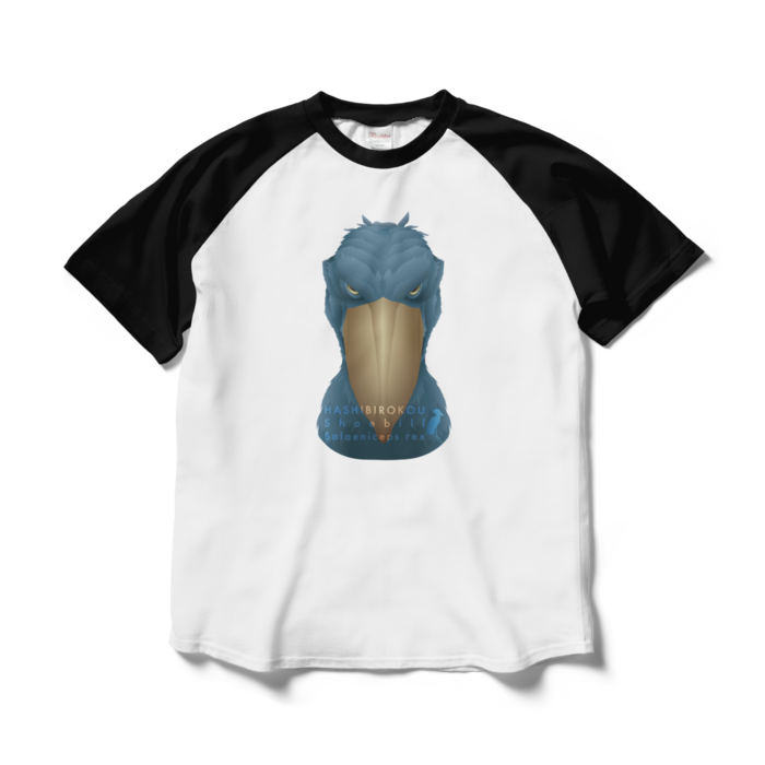 ラグランTシャツ - L - ホワイト×ブラック