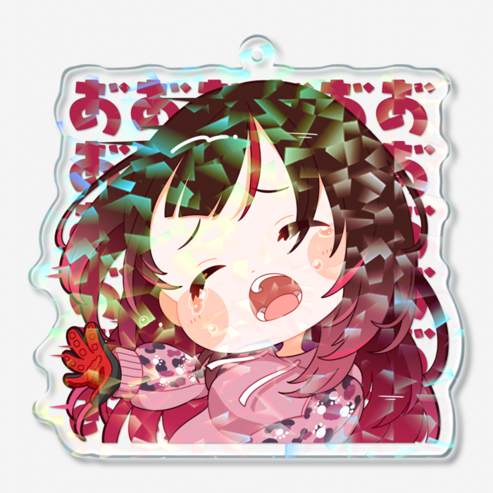 ホログラムアクリルキーホルダー - 70 × 70mm