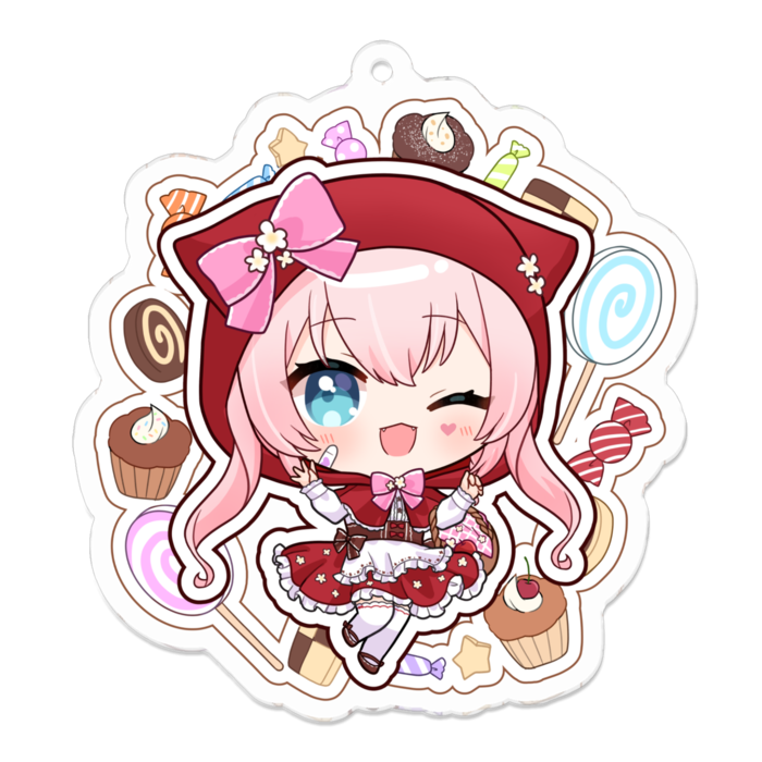 アクリルキーホルダー - 70 x 70 (mm)