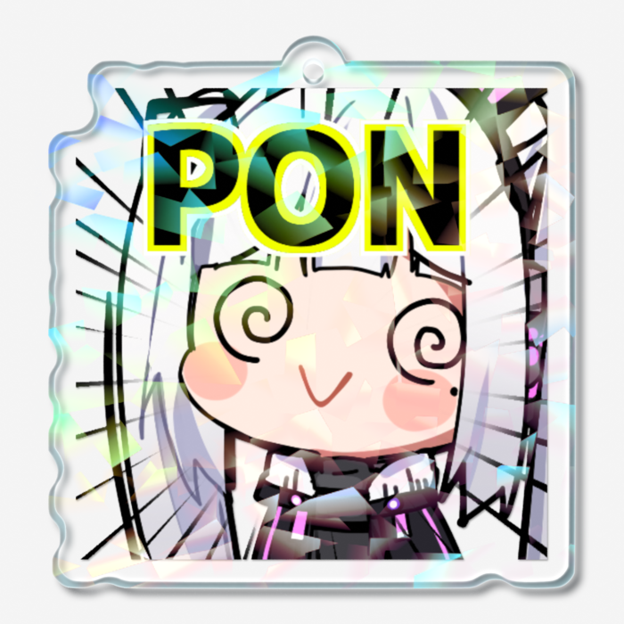 ホログラムアクリルキーホルダー - 50 × 50mm(7)