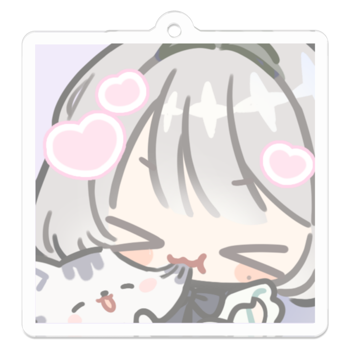 アクリルキーホルダー - 50 x 50 (mm)