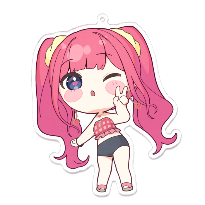 アクリルキーホルダー - 100 x 100 (mm)
