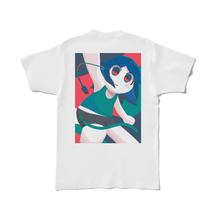 Tシャツ - L - 白(背面)
