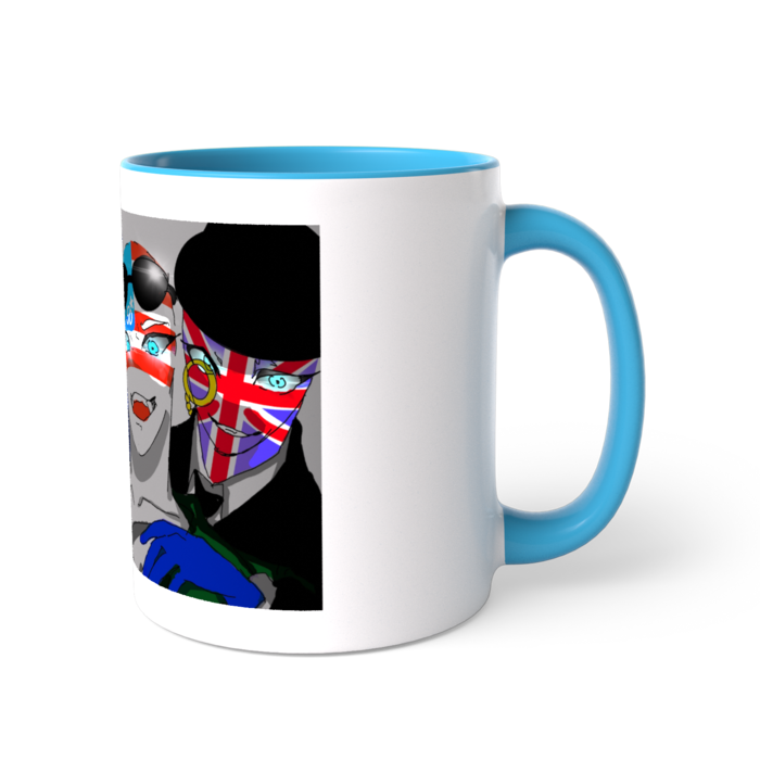 ツートンカラーマグカップ - 直径 8.2cm / 高さ 9.5cm